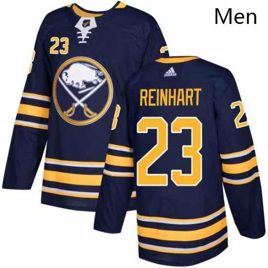 Mens Adidas Buffalo Sabres 23 Sam Reinhart Authentic Navy Blue Home NHL Jersey